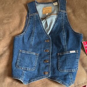 Levi's Signature Blue Denim Vest M NWT$ 98